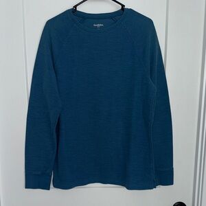 Goodfellow & Co Teal Waffle Long Sleeve Top